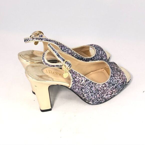 J. Renee Calador Glitter Slingback Pumps, Size 6 - Picture 13 of 15